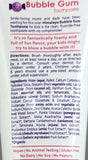 Bubble Gum Toothpaste 4 oz tube
