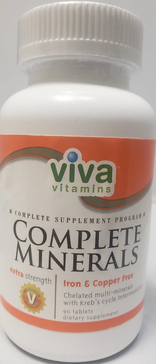 Viva Complete Minerals Extra Strength Iron & Copper Free Great Earth