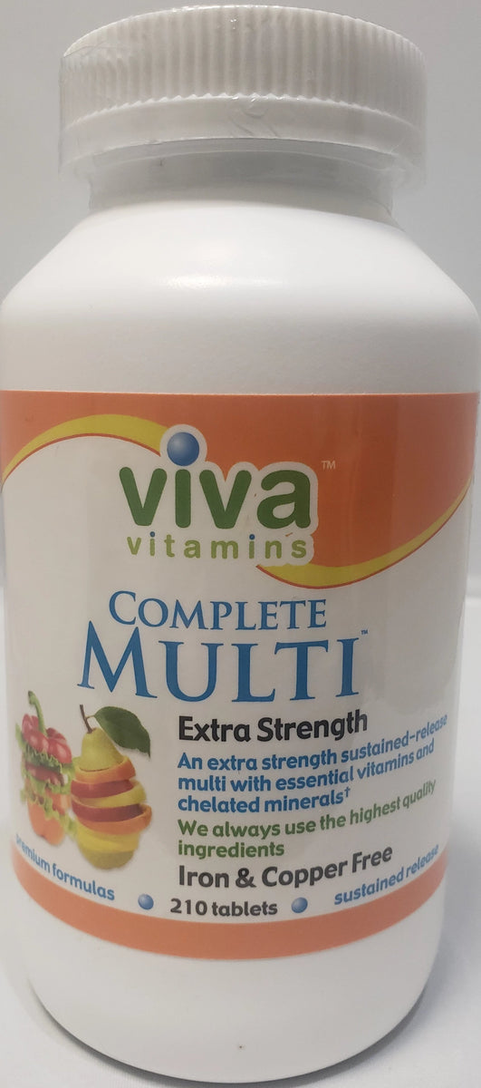 Viva Complete Multi Extra Strength Iron & Copper Free Great Earth Vitamins & Wellness Center