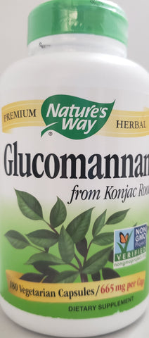 Nature's Way Glucomannan (from Konjac Root)  180 Vegetarian Capsules