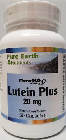 Pure Earth Nutrients Lutein Plus 20 mg  60 capsules