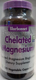 Bluebonnet Chelated Magnesium Vegetable Capsules