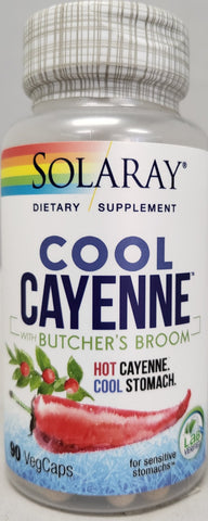 Solaray Cool Cayenne with Butcher's Broom  90 VegeCaps