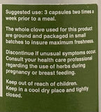 Oxygen Wellness Cloves (Fresh Ground) 100 Capsules