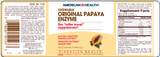 American Health Original Papaya Enzyme 100 Chewable Tablets