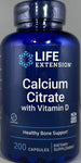 Life Extension Calcium Citrate with Vitamin D 200 capules