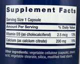 Life Extension Calcium Citrate with Vitamin D 200 capules