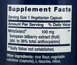 Life Extension  Bilberry Extract (Standardized European) 100 mg 90 vegetarian capsules