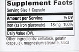 Nature's Way Iron 18mg 100 capsules