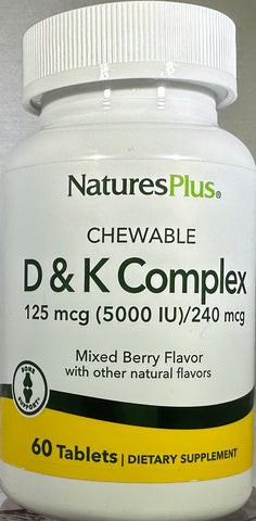 NaturesPlus D & K Complex 60 Tablets