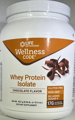 Wellness Code® Whey Protein Isolate (Chocolate) 437 grams