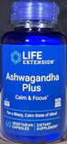 Life Extension Ashwagandha Plus 60 vegetarian capsules