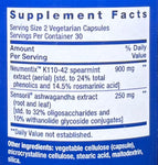 Life Extension Ashwagandha Plus 60 vegetarian capsules