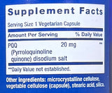 Life Extension PQQ Caps 20 mg  30 vegetarian Capsules