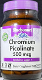 Bluebonnet Chromium Picolinate 500 mcg   100 Vegetable Capsules
