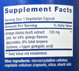 Life Extension  Ginkgo Biloba Certified Extract™ 120mg 365 Veg Capsules