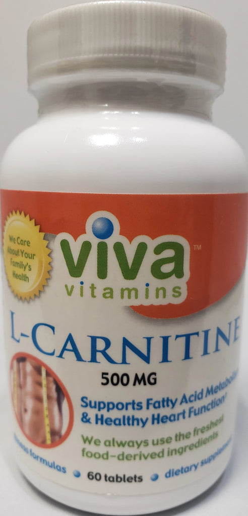 Viva L-Carnitine 500 mg 60 capsules Great Earth Vitamins & Wellness Center Viva L-Carnitine 500 mg 60 capsules Great Earth Vitamins & Wellness Center