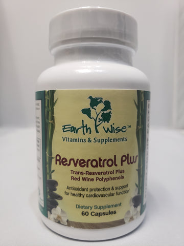 Earthwise Resveratrol Plus  200mg  60 capsules