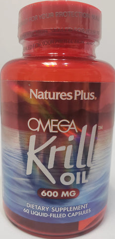 NaturesPlus Omega Krill Oil 600 MG  60 Liquid Capsules