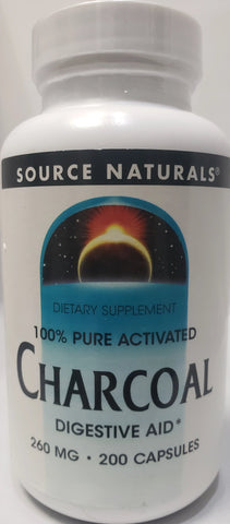 Source Naturals Charcoal 260 mg  200 Capsules
