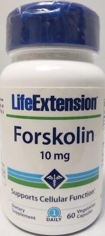 Life Extension Forskolin  10 mg  60 Vegetarian Capsules