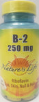 Nature's Life Vitamin B-2 250 MG  100 tablets