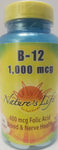 Nature's Life Vitamin B-12 1000 MCG  100 tablets