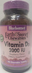 Bluebonnet EarthSweet® Chewables Vitamin D3 2000 IU 90 Chewable Tablets