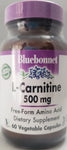 Bluebonnet L-Carnitine 500 mg  60 Vegetable Capsules