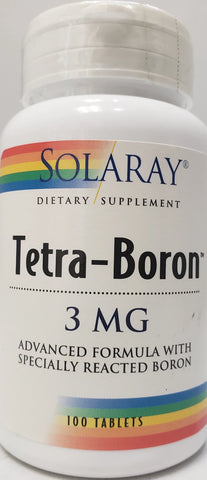 Solaray Tetra-Boron 3 mg  100 tablets