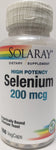 Solaray Selenium 200 mcg (High Potency) 100 VegiCaps