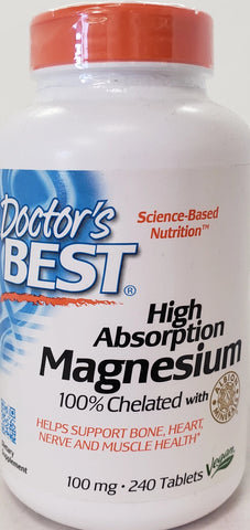 Doctor's Best Magnesium 100% Chelated 100 mg