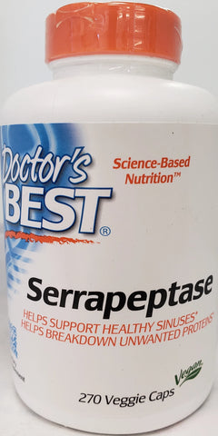 Doctor's Best Serrapeptase, 40,000 SPU  270 Veggie Caps