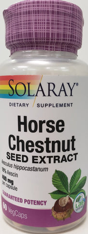 Solaray Horse Chestnut Seed Extract 400 mg 60 VegeCaps