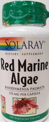 Solaray Red Marine Algae 375 mg  100 Vegetarian Capsules