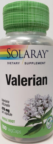 Solaray Valerian 470mg 100 VegCaps