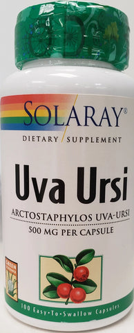 Solaray Uva Ursi 500 mg  100 Capsules