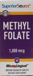 Superior Source Methyl Folate 1,000 mcg  60 MicroLingual Tablets
