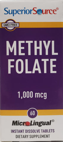 Superior Source Methyl Folate, 1,000 mcg  60 MicroLingual Tablets