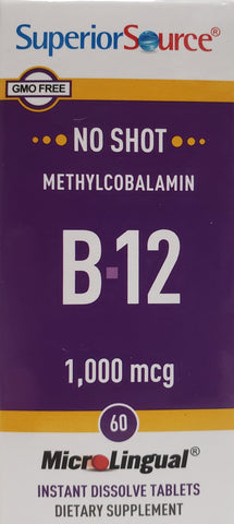 Super Source Vitamin B-12, 1,000 mxg 60 MicroLingual tablets