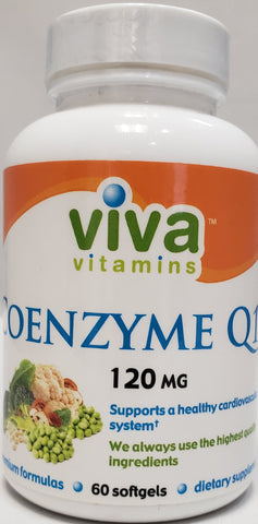 Viva CoEnzyme Q10 120 mg  60 softgels