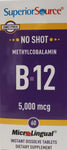 Superior Source B-12 Methylcobalmin 5,000 mcg 60 MicroLingual tablets