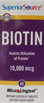 Superior Source Biotin MicroLingual Tablets