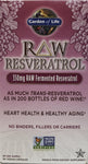 Garden of Life RAW Resveratrol 350 mg  60 Vegan Capsules