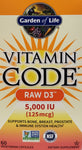 Vitamin Code RAW D3 5,000 IU  60 vegan capsules