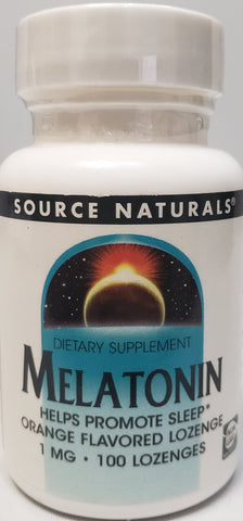 Source Naturals Melatonin 1 mg Orange Flavor  100 Lozenges