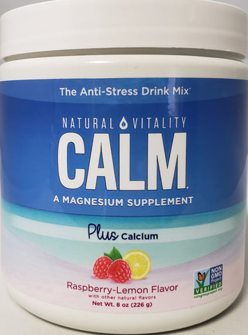 Natural Vitality Calm Plus Calcium Raspberry Lemon