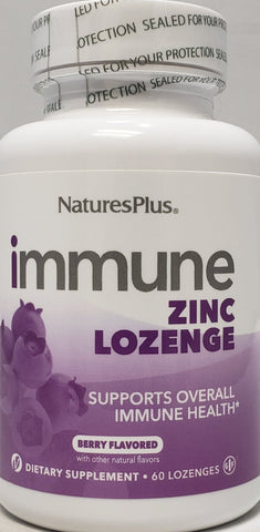 NaturesPlus Immune Zinc Lozenge Berry 60 lozenges
