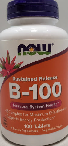 Now Vitamin B-100 Sustained Release Tablets