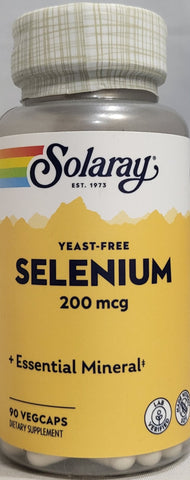 Solaray Selenium 200 mcg, Yeast Free  90 VegiCaps